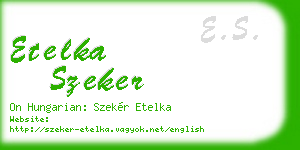 etelka szeker business card